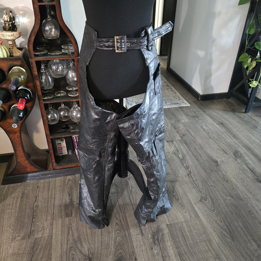 Diamon Plate Buffalo Leather Chaps
